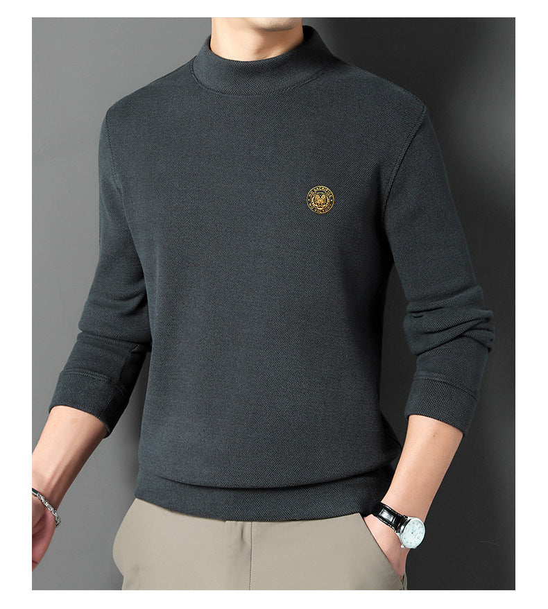 Men's Thickened Mock Neck Warm Solid Sweatshirt(50% OFF)