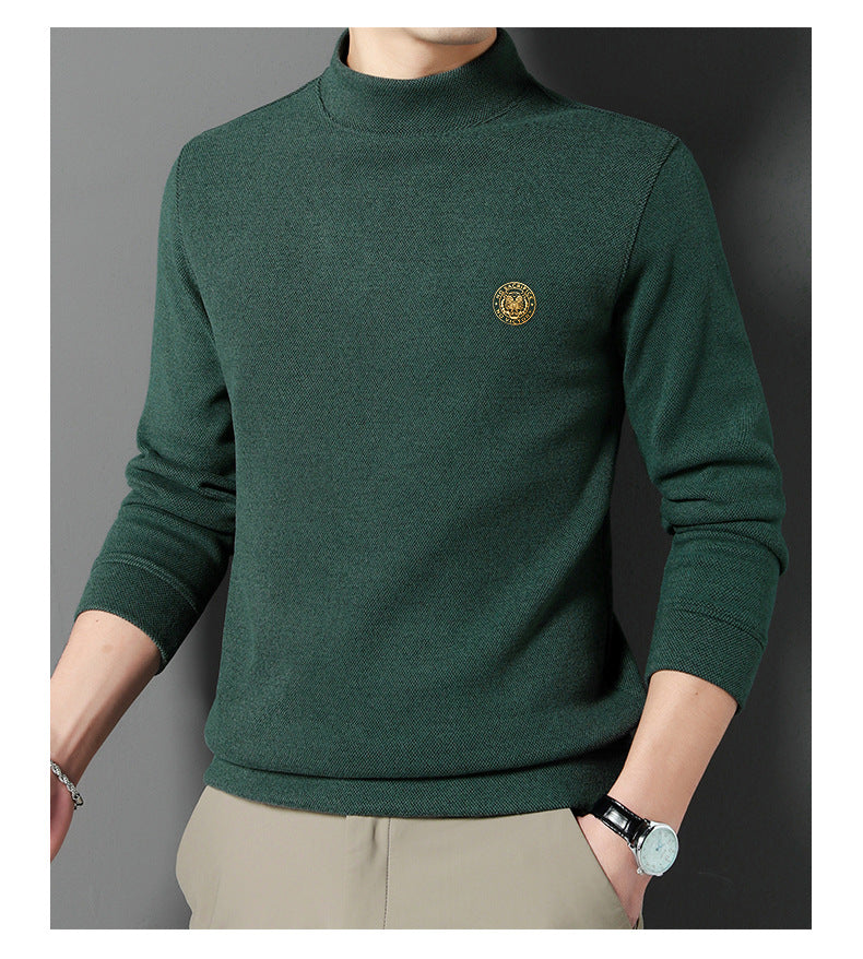 Men's Thickened Mock Neck Warm Solid Sweatshirt(50% OFF)