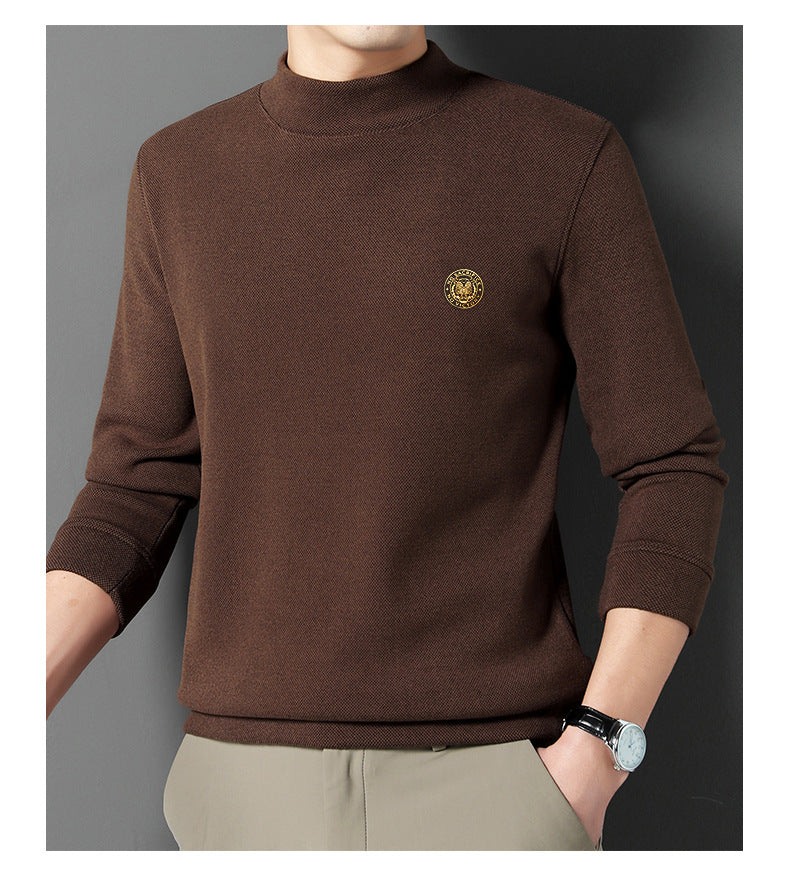 Men's Thickened Mock Neck Warm Solid Sweatshirt(50% OFF)