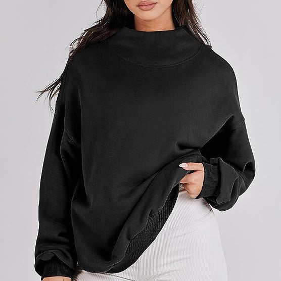 Women's Mock Neck Long Sleeve Pullover SweatshirtššNew arrival-49% OFF
