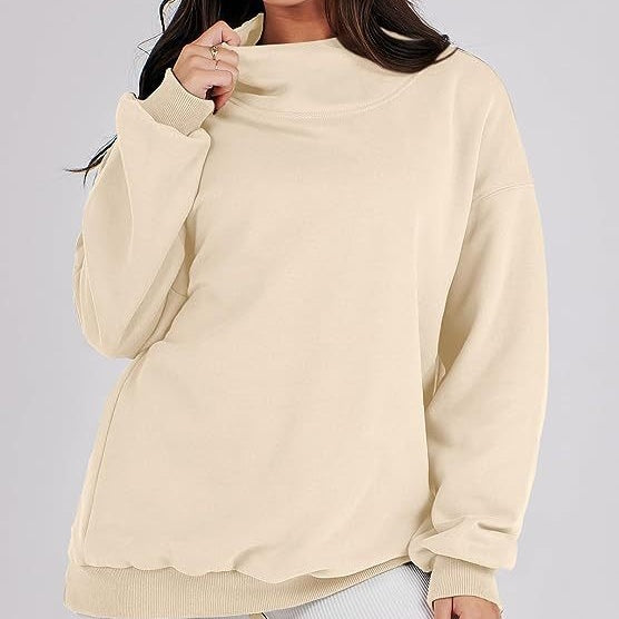 Women's Mock Neck Long Sleeve Pullover SweatshirtššNew arrival-49% OFF