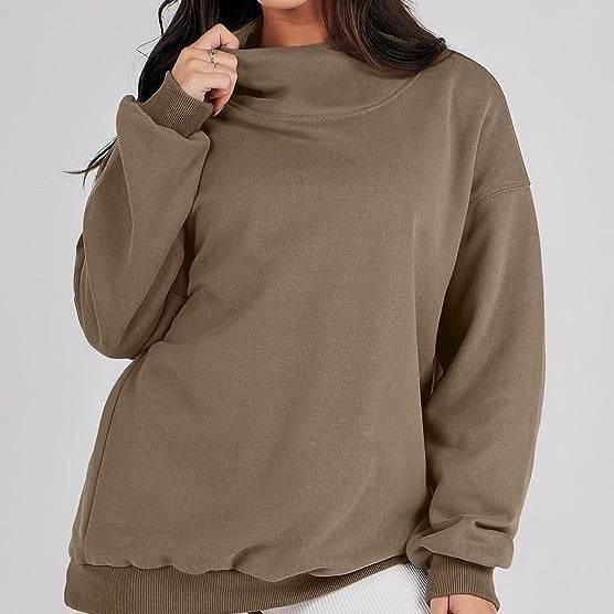 Women's Mock Neck Long Sleeve Pullover SweatshirtššNew arrival-49% OFF