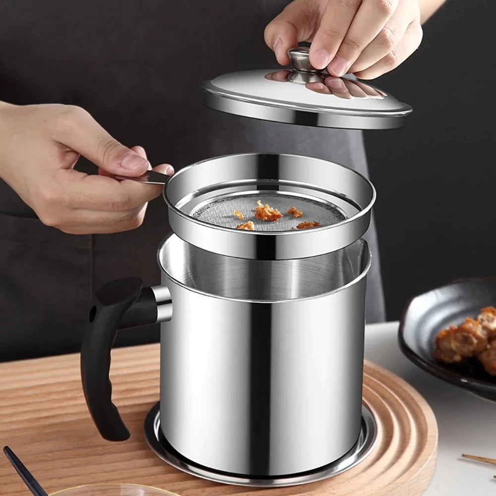 ๐ 304 Stainless Steel Kitchen Oil Jar ๐