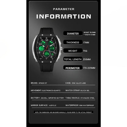 🎁Weihnachtsangebot 50 % Rabatt🎄Sportliche, leuchtende Digital-Automatikuhr für Herren