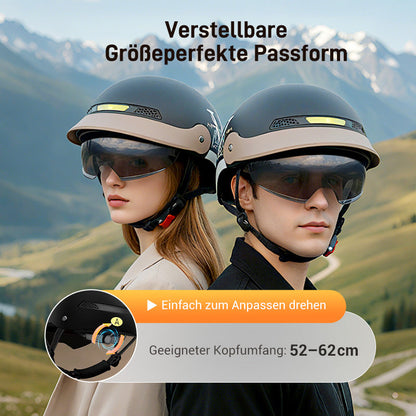 🛡️Atmungsaktiver, leichter und stoßfester Motorradhelm🏍️50 % Rabatt💥💥💥