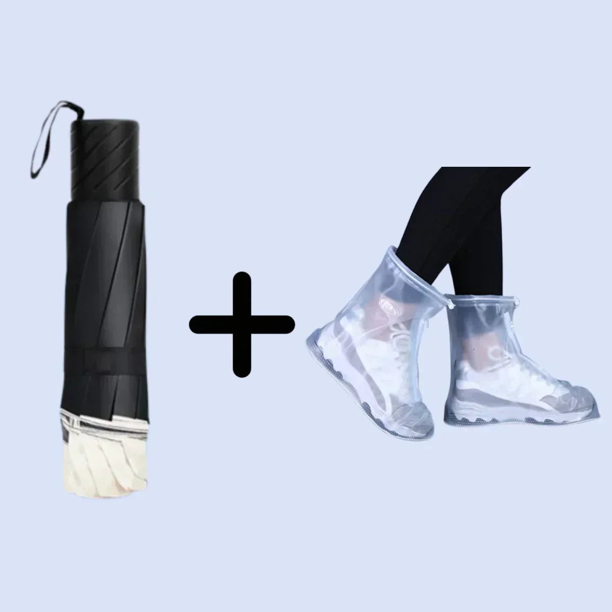 Großer faltbarer Regenschirm mit 12 windfesten Speiche