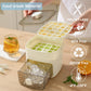 Portable Ice Maker with Lid and Storage Box