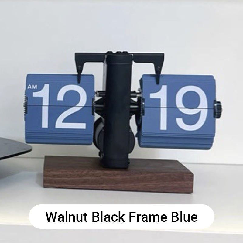 🎁Moderne digitale mechanische Retro-Klappuhr mit internem Zahnradantrieb