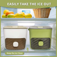 Portable Ice Maker with Lid and Storage Box
