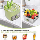 Portable Ice Maker with Lid and Storage Box