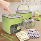 Portable Ice Maker with Lid and Storage Box