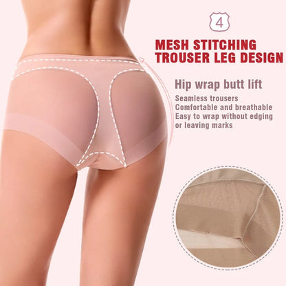🔥High Waist Ice Silk Shaping Briefs Translucent and sexy