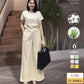 Elegant Solid Cotton Linen 2-piece Set