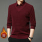 🔥Hot sale 53%🔥 Men's Plush-Lined Mock Layered Lapel Shirtsale