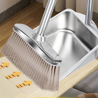 Stainless Steel Hangable Broom & Dustpan Set