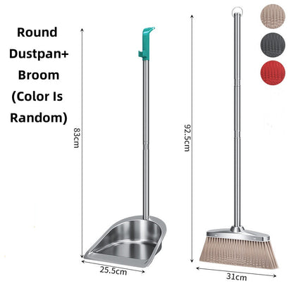 Stainless Steel Hangable Broom & Dustpan Set