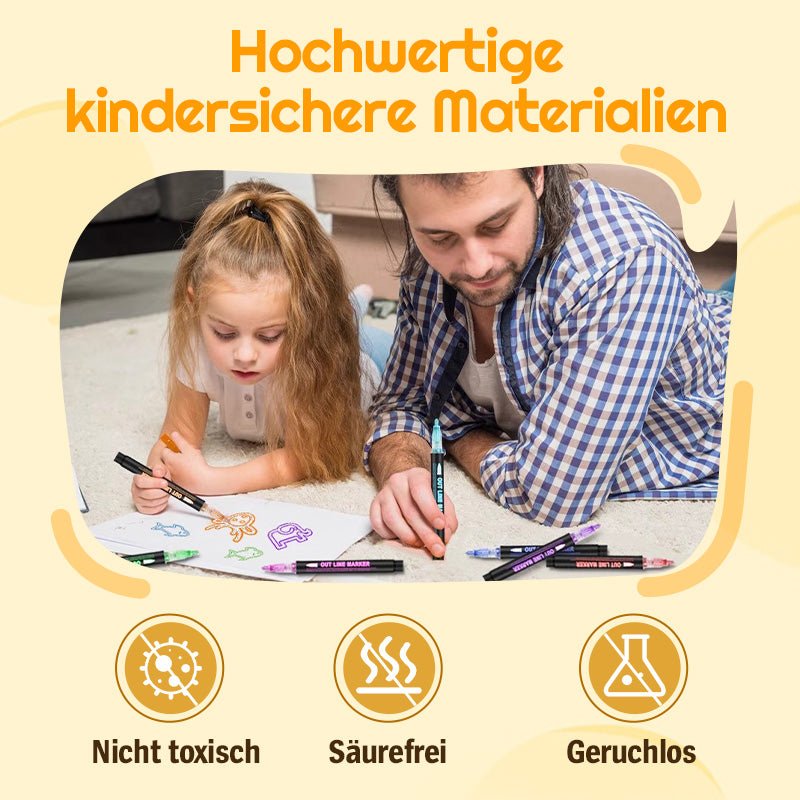 🎅Weihnachtssonderangebote !!⚡50K+ verkauft!🎁Farbige Lightstick Graffiti Textmarker-Stifte