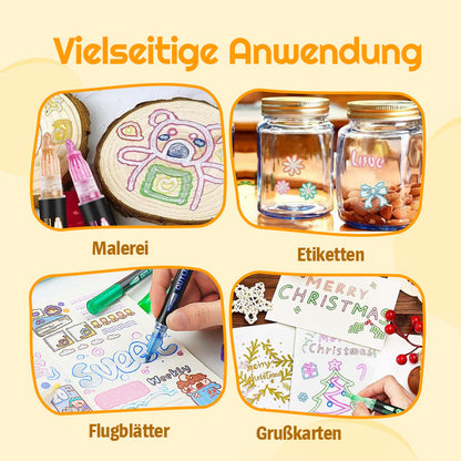 🎅Weihnachtssonderangebote !!⚡50K+ verkauft!🎁Farbige Lightstick Graffiti Textmarker-Stifte