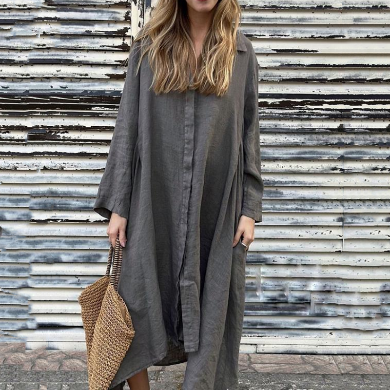 🌸Time-limited special offer💐Women's Casual Loose Long Sleeve Dress