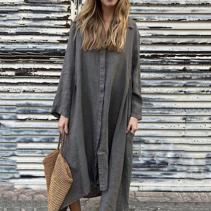 🌸Time-limited special offer💐Women's Casual Loose Long Sleeve Dress