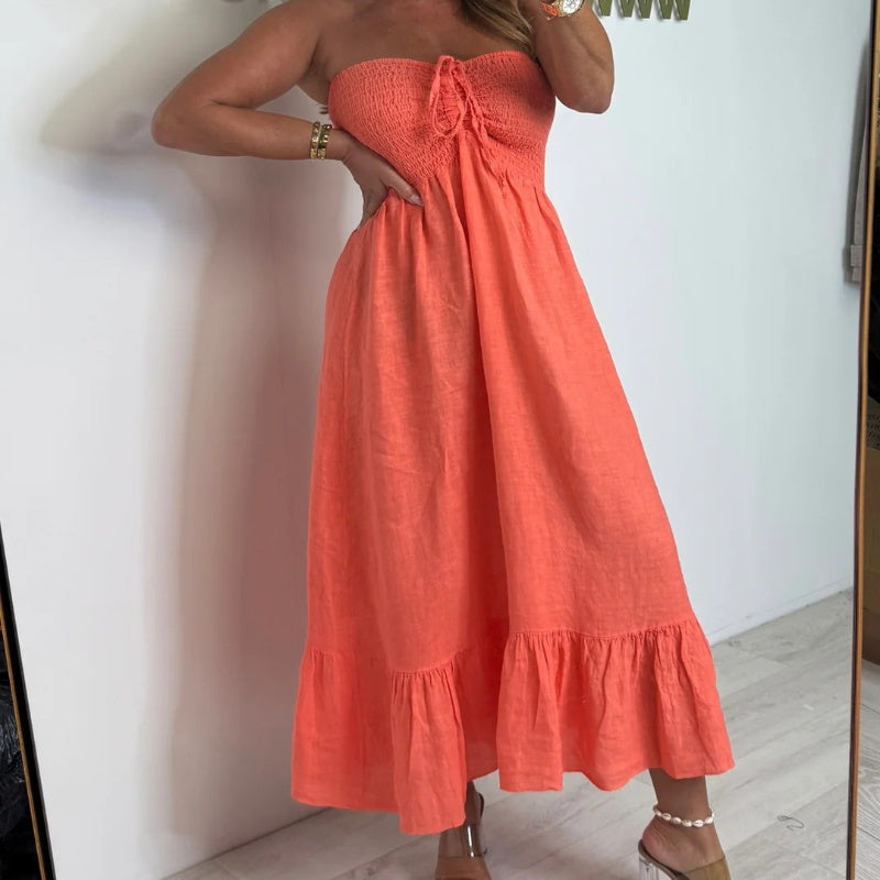 Women's Strapless Maxi Dress