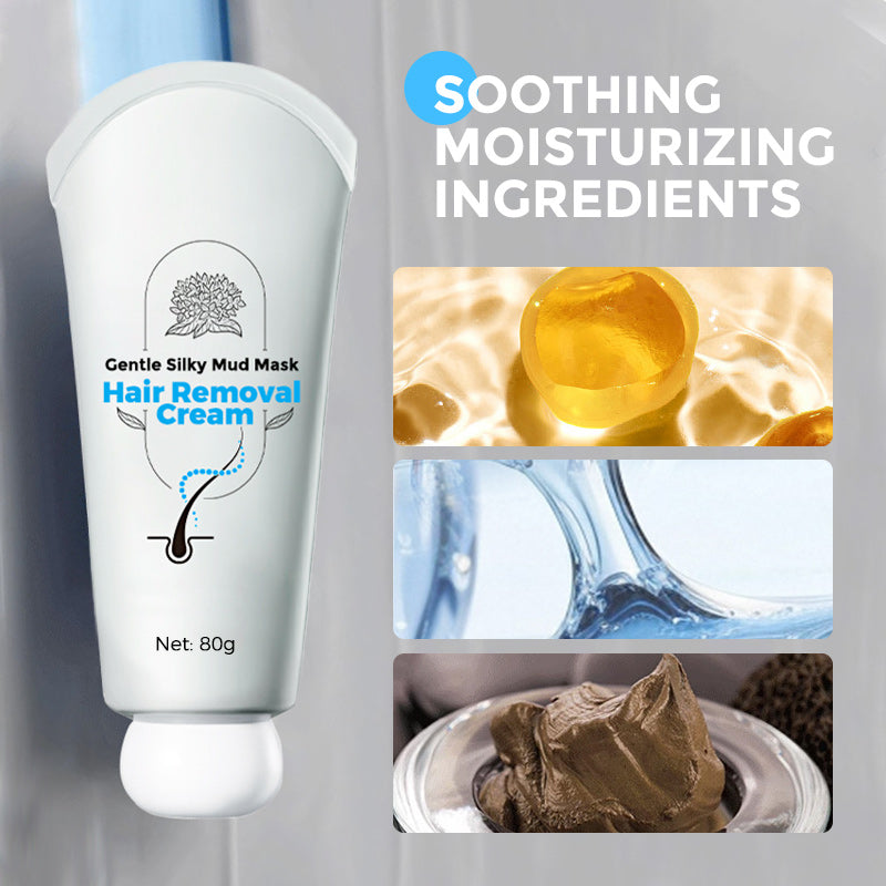 ✨Buy More Save More - As Low As ￡4.99/PC!!💕Gentle Silky Mud Mask Hair Removal Cream🎁