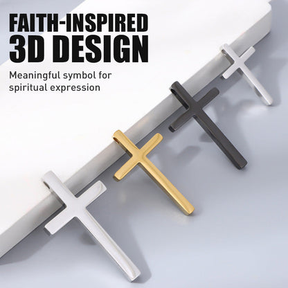 🚗✝️ Metallischer 3D-Kreuz-Aufkleber zur Selbstklebung für Kratzer am Auto