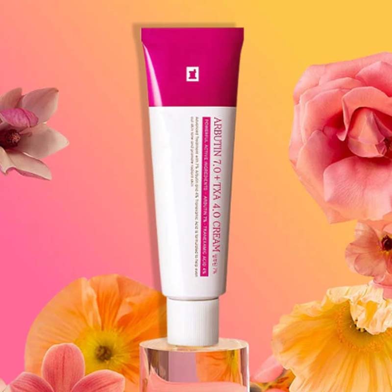 Creme com arbutina e ácido tranexâmico