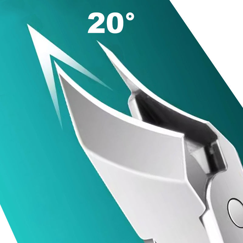 Jogo de 3 Cortadores de Unhas com Borda Inclinada 25° e Design Antirrespingo