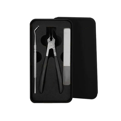 Jogo de 3 Cortadores de Unhas com Borda Inclinada 25° e Design Antirrespingo