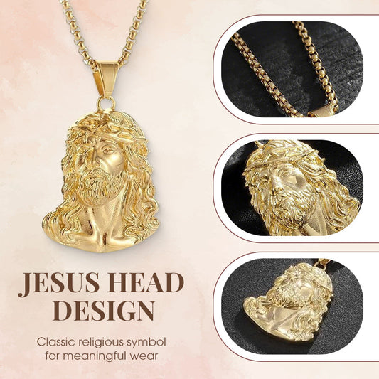 ✝️Buy 1 Get 1 Free✨Jesus Head Pendant Necklace(Chain Not Included)