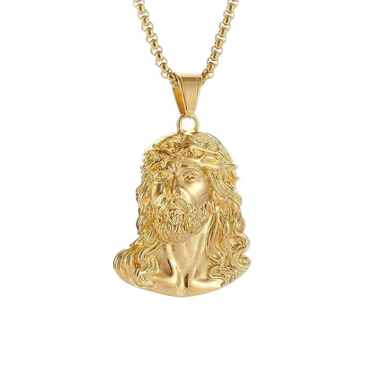 ✝️Buy 1 Get 1 Free✨Jesus Head Pendant Necklace(Chain Not Included)