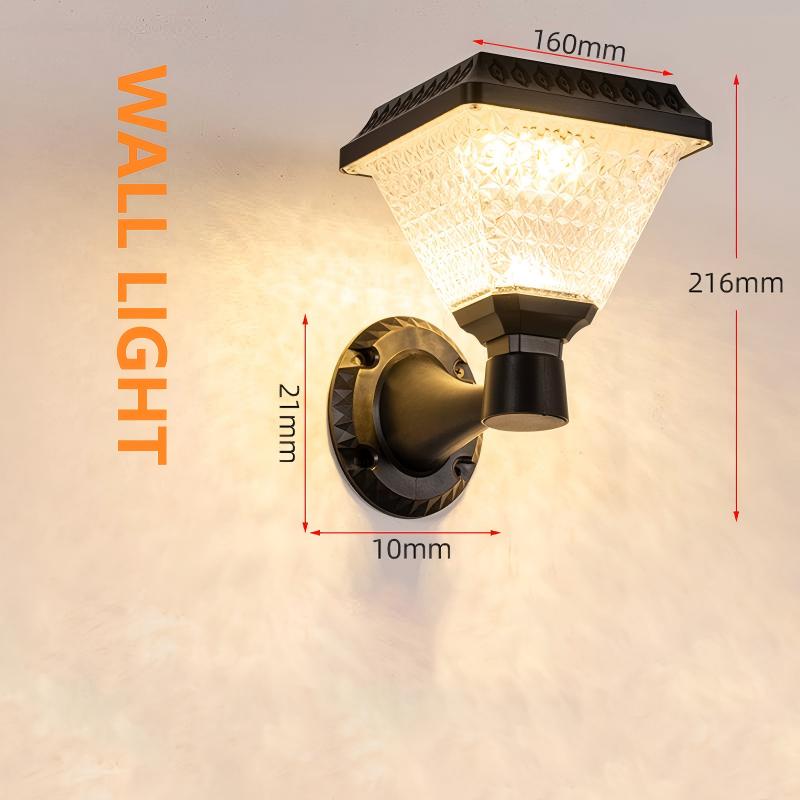 Solarbetriebene Außenleuchte für den Garten