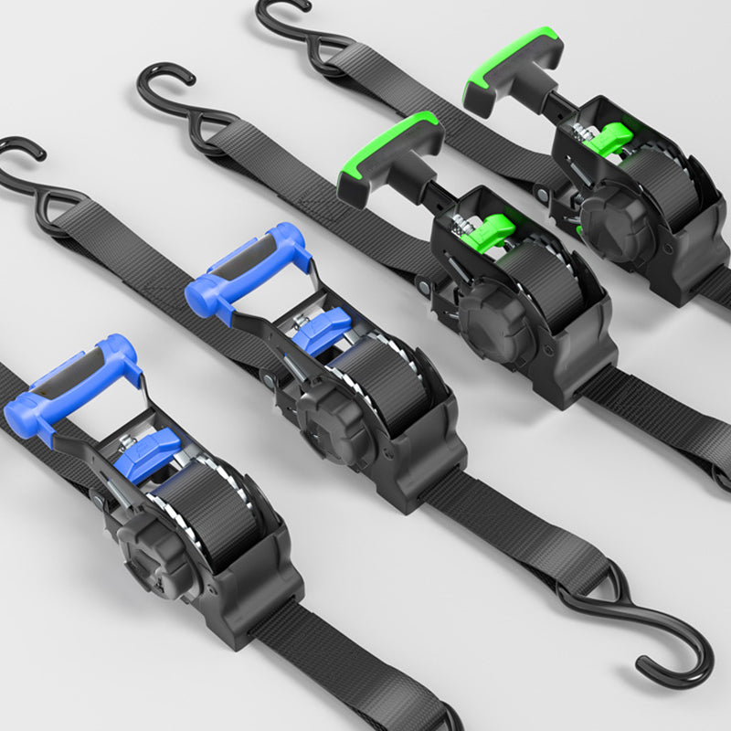Heavy-Duty Retractable Ratchet Tie-Down Strap