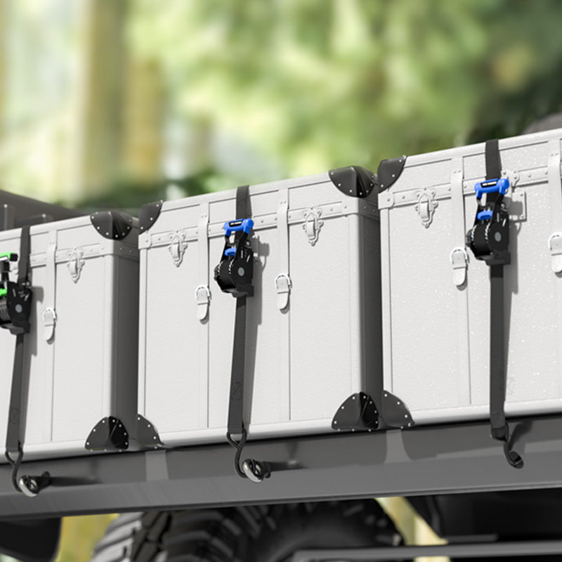 Heavy-Duty Retractable Ratchet Tie-Down Strap